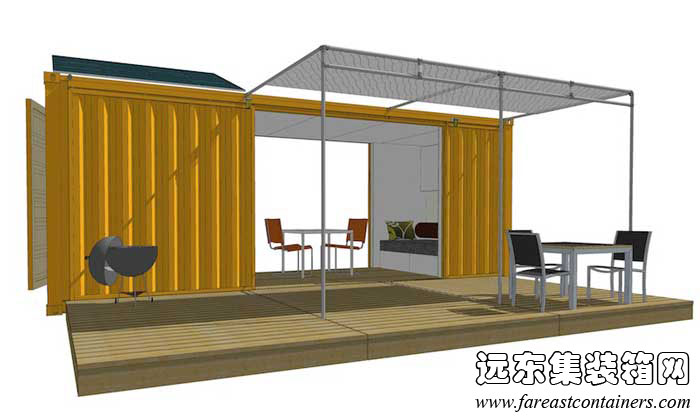 Sunset Idea House 的建筑設計圖,集裝箱活動(dòng)房,住人集裝箱房屋,二手集裝箱