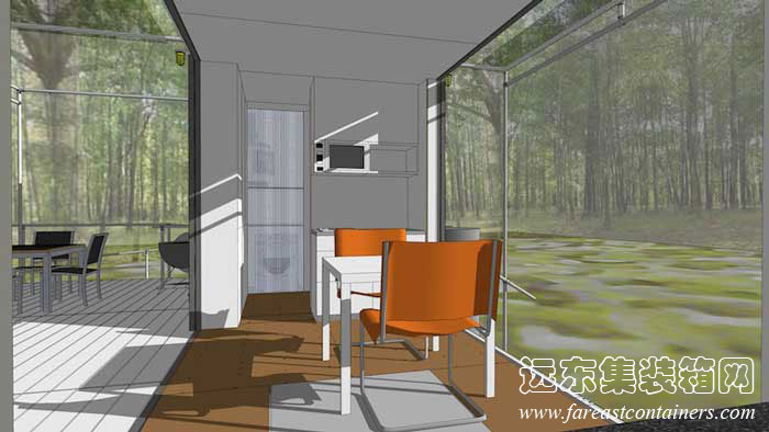 Sunset Idea House 的建筑設計圖,集裝箱活動(dòng)房,住人集裝箱房屋,二手集裝箱