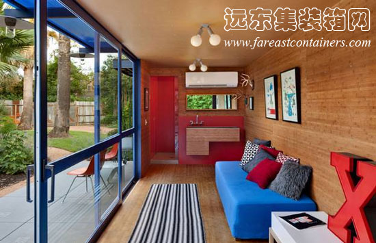 Jim Poteet 設計的圣安東尼奧集裝箱工作室,集裝箱建筑,集裝箱房屋,集裝箱住宅,集裝箱活動(dòng)房,住人集裝箱