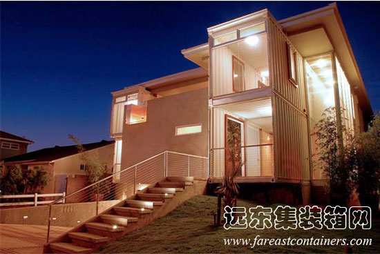 Peter DeMaria 設計的 Redondo Beach House,集裝箱房屋,集裝箱建筑,集裝箱住宅,集裝箱活動(dòng)房,住人集裝箱