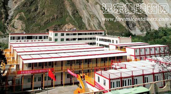 汶川中集集裝化組合校區,集裝箱房屋,集裝箱建筑,集裝箱住宅,集裝箱活動(dòng)房,住人集裝箱