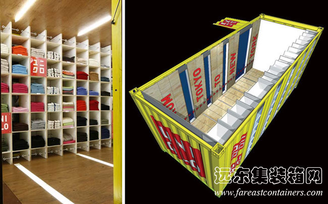 LOT-EK 設計的 Uniqlo 零售店,集裝箱房屋,集裝箱建筑,集裝箱住宅,集裝箱活動(dòng)房,住人集裝箱