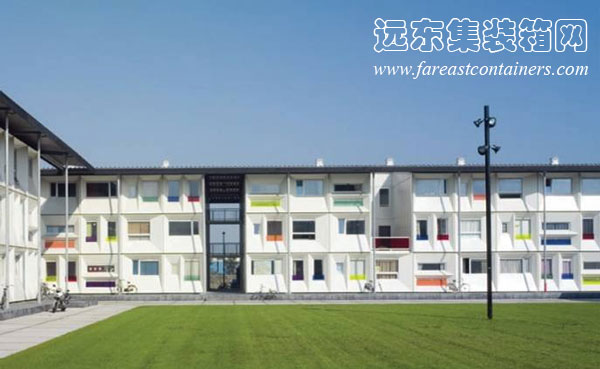 采用內廊式走道布局的 Qubic 學(xué)生宿舍,集裝箱房屋,集裝箱建筑,集裝箱住宅,集裝箱活動(dòng)房,住人集裝箱