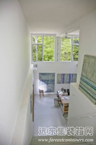 由 Maziar Behrooz Architecture 設計的美國阿默甘西特（Amagansett）集裝箱工作室,集裝箱房屋,集裝箱建筑,集裝箱住宅,集裝箱活動(dòng)房,住人集裝箱