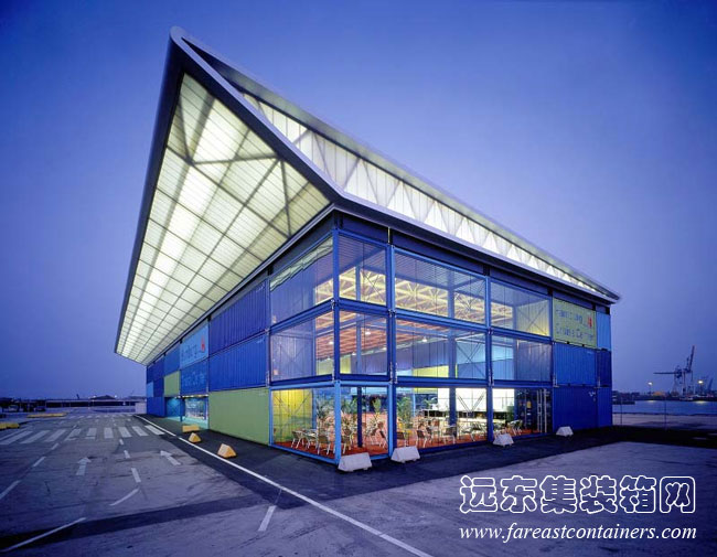 德國漢堡的 HH Cruise Center 終點(diǎn)站使用了附加桁架等構件建造屋頂,集裝箱房屋,集裝箱建筑,集裝箱住宅,集裝箱活動(dòng)房,住人集裝箱