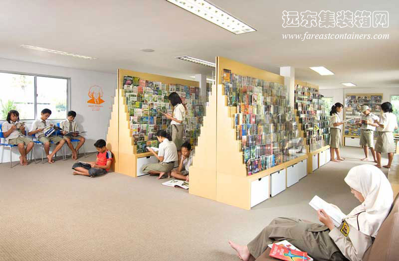 Contertainer項目AMIN集裝箱圖書(shū)館,集裝箱建筑,集裝箱房屋,集裝箱住宅,集裝箱活動(dòng)房
