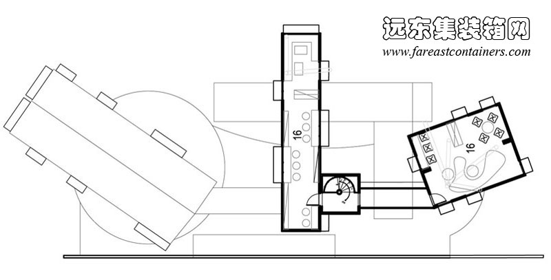 Contertainer項目AMIN集裝箱圖書(shū)館設計圖,集裝箱建筑,集裝箱房屋,集裝箱住宅,集裝箱活動(dòng)房