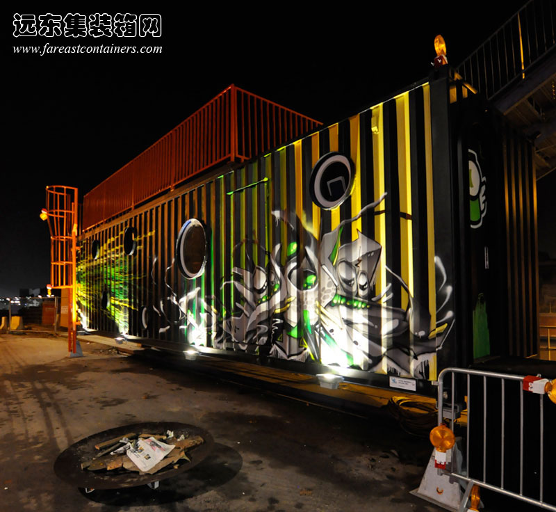 HUB 01 集裝箱學(xué)生宿舍Street life unit的外觀(guān),集裝箱房屋,集裝箱建筑,集裝箱住宅