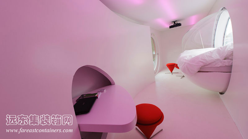 HUB 01 集裝箱學(xué)生宿舍I-Techno unit的內部空間,集裝箱房屋,集裝箱建筑,集裝箱住宅