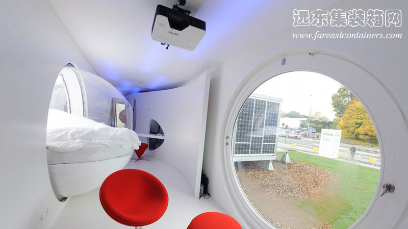 HUB 01 集裝箱學(xué)生宿舍I-Techno unit的內部空間,集裝箱房屋,集裝箱建筑,集裝箱住宅