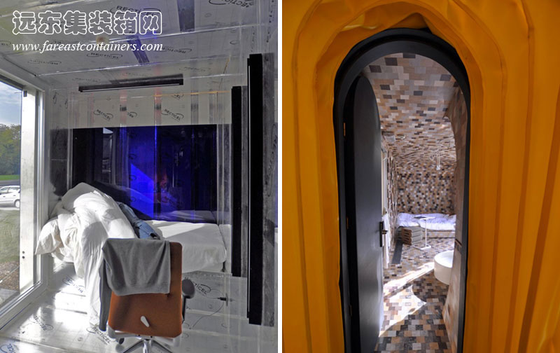 HUB 01 集裝箱學(xué)生宿舍的內部,集裝箱房屋,集裝箱建筑,集裝箱住宅