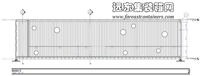 Librii集裝箱圖書(shū)館剖面圖