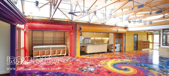 集裝箱建筑： Venny 集裝箱兒童中心的藝術(shù)創(chuàng  )作地板