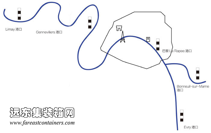 集裝箱建筑:巴黎集裝箱移動(dòng)燈塔地理位置